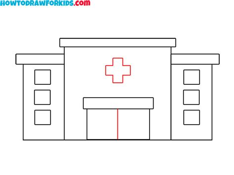 How to Draw a Hospital - Easy Drawing Tutorial For Kids