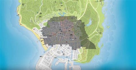 GTA V’s Map Compared With The Division’s New York | Abstract artwork ...