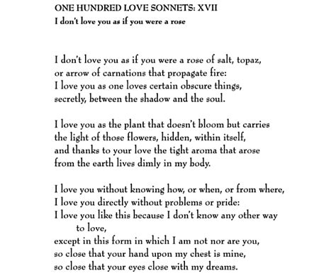 Literary Hub — “One Hundred Love Sonnets: XVII” by Pablo Neruda,...