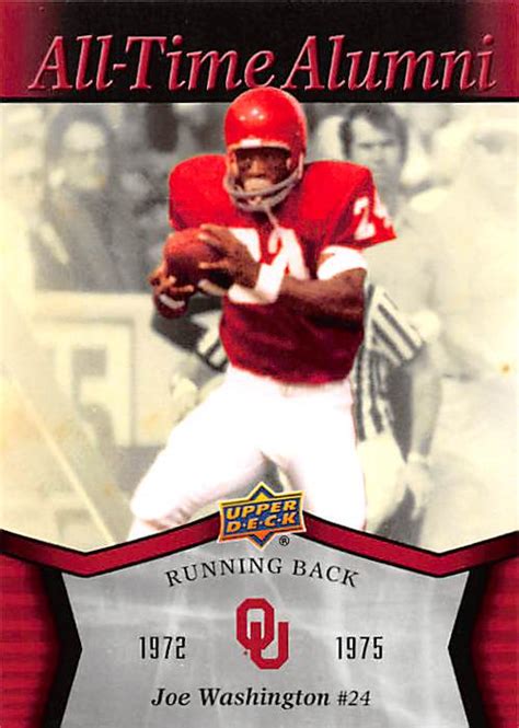 Joe Washington football card (Oklahoma Sooners) 2011 Upper Deck All ...