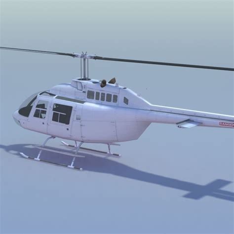 Jet Ranger Helicopter 3D Model .max .obj .3ds .fbx .lwo .lw .lws .ma ...