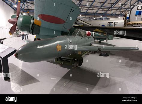 Yokosuka MXY7 Ohka "Cherry Blossom" suicide attack aircraft Stock Photo - Alamy