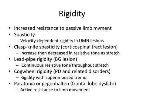 Cogwheel Rigidity