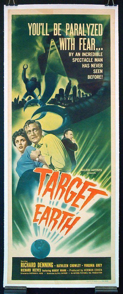 Target Earth (1954) | Movie posters, Movie posters vintage, Poster