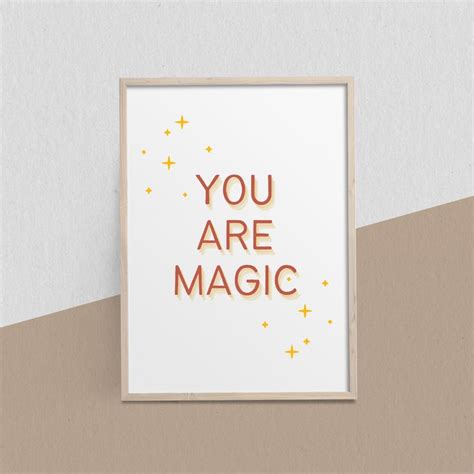 You Are Magic Poster, Kids Boho Print, Magical, Fairytale, Inspirational Wall Decor, Mental ...