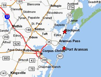 Map Of Rockport Texas - Map With Cities