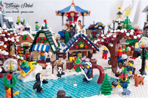 Another beautiful LEGO Winter Village display - All About The Bricks