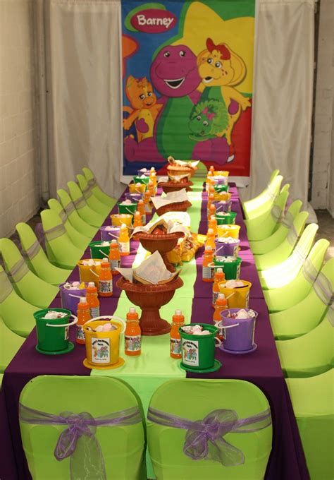 Pin by Butterfly Inc on Kids Zone | Barney birthday party, Barney ...