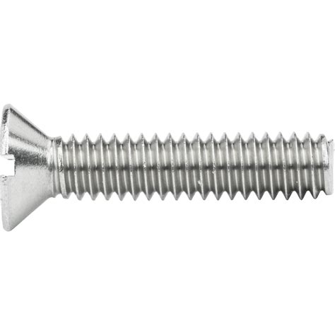 8-32 Flat Head Countersink Machine Screws Slotted Drive Stainless Steel All Size | eBay