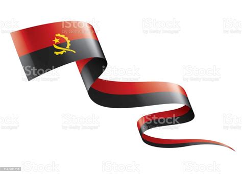 Angola Flag Vector Illustration On A White Background Stock ...