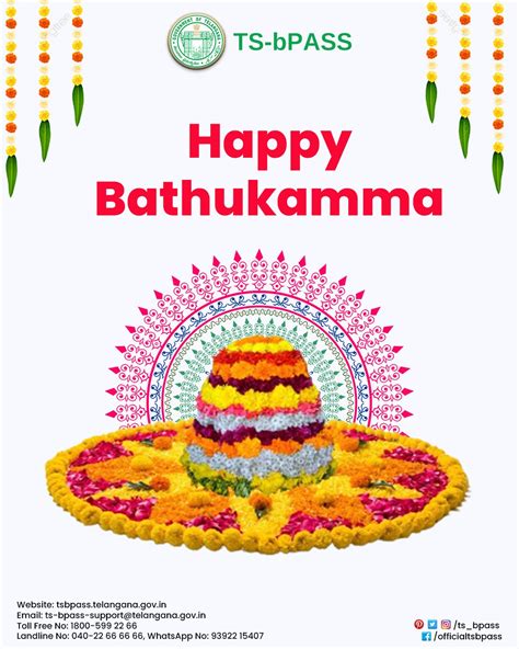 TS-bPASS on Twitter: "We wish the colors, bliss, and beauty of the Bathukamma festival be with ...