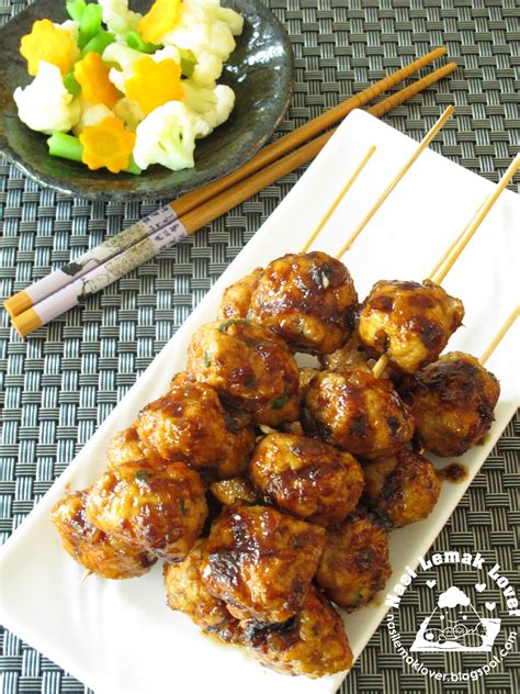 Nasi Lemak Lover: Teriyaki chicken meat balls