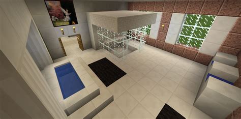 Minecraft Bathroom Glass Shower Garden Tub Sink | Bathroom design, Japanese bathroom design ...