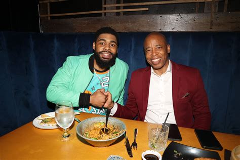 Exclusive | Mayor Eric Adams in 'dad mode' for son's album release party