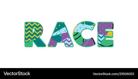 Race concept word art Royalty Free Vector Image