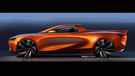 GM Design Center Shows Off Badass Camaro-Based Ute Sketch | Carscoops