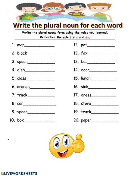 Plural Noun form 119641 | brenda santiago