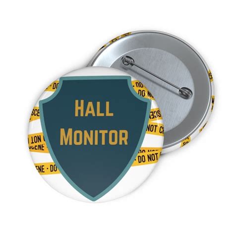 Hall Monitor Badge Reel - Etsy