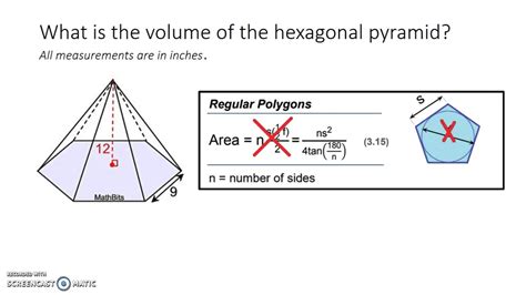 Volume Of A Hexagonal Pyramid - cloudshareinfo