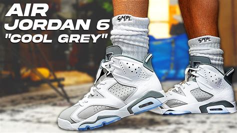 Air Jordan 6 " Cool Grey " Review and On Foot ! - YouTube