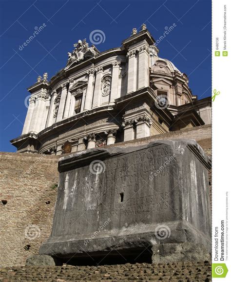 Ruins of an Ancient Roman Forum Stock Photo - Image of empire, ancient ...