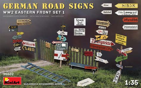 Miniart – 35602 GERMAN ROAD SIGNS WW2 (EASTERN FRONT SET 1)