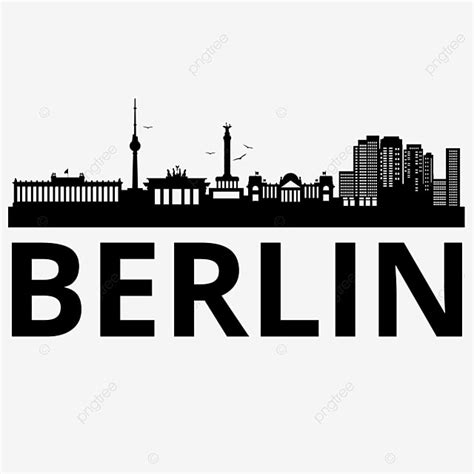 Berlin Skyline Vector Hd Images, Beautiful Berlin Skyline Image And ...