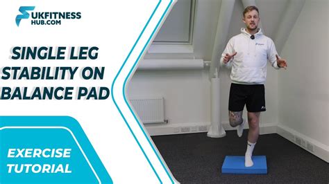 Exercise Tutorial: Single Leg Ankle Stability On Balance Pad - YouTube