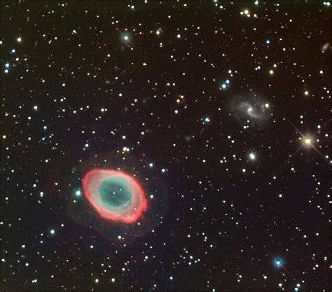 observational astronomy - Galaxy behind the Ring Nebula - Astronomy ...