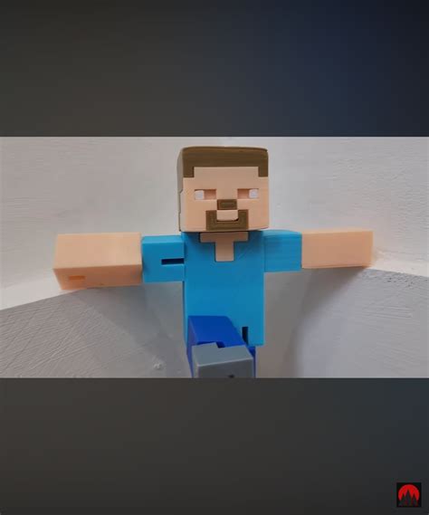 3D print Minecraft Steve Articulated • made with Ender 3 s1 pro・Cults