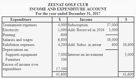 Income and expenditure account - definition, explanation, format and ...