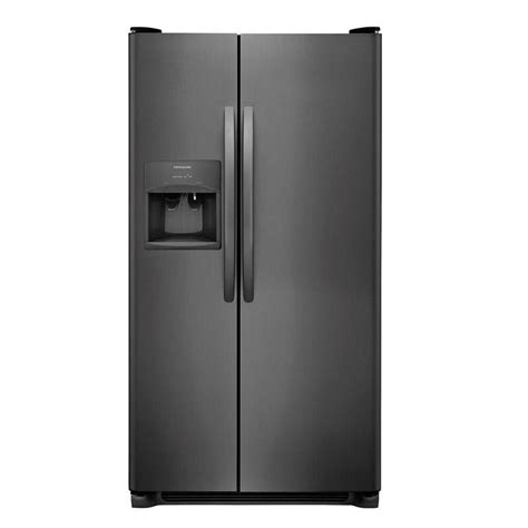 Frigidaire LFSS2612TD 25.5-cu ft Side-by-Side Refrigerator with Ice Maker (Black Stainless Steel)