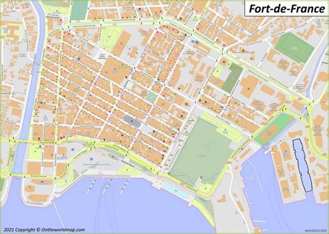 Fort-de-France Map | Martinique, France | Detailed Maps of Fort-de-France