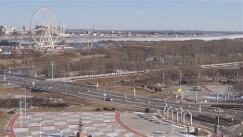 Heihe Blagoveshchensk 02. Chinese Border City Of Heihe. The Road Bridge To The Big Ilsland On ...