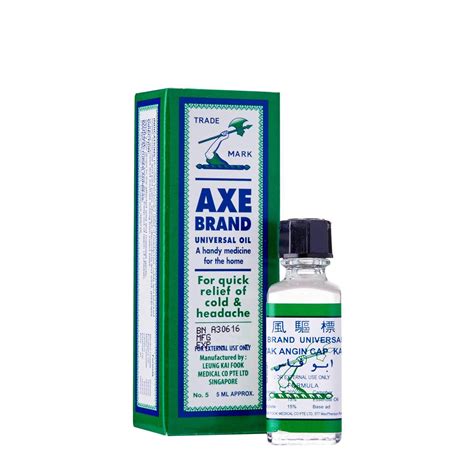 Axe Brand Medicated Oil 5ml / Minyak Angin Cap Kapak