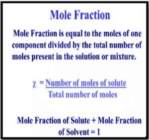 Mole fraction Important Topic of Chemistry - Infinity Learn by Sri ...