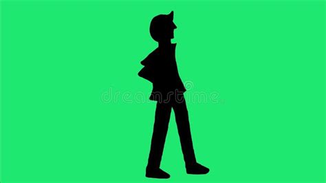 Animated Silhouette of a Walking Person Stock Footage - Video of ...