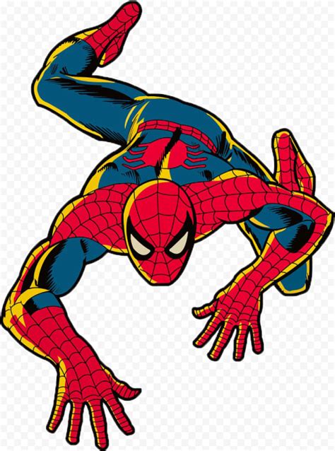 HD Crawling Spider Man Comics Clipart Hero PNG | Citypng