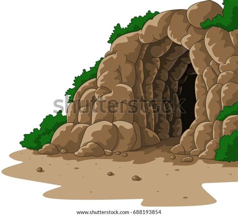 Caverna dos desenhos animados isolada no: vetor stock (livre de direitos) 688193854 | Shutterstock