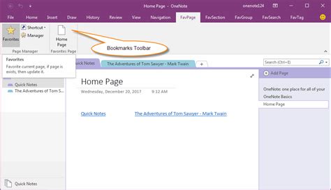 How to Create a Home Page for OneNote? - Office OneNote Gem Add-Ins