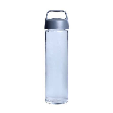 Portable heat resistant glass water bottle / drinking water bottle with ...