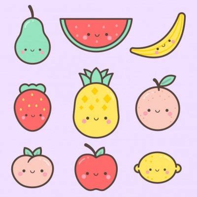 Sticker trái cây cute - Kỷ Nguyên Làm Đẹp
