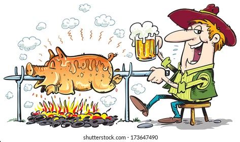 1,357 Pig Roast On Fire Stock Vectors, Images & Vector Art | Shutterstock