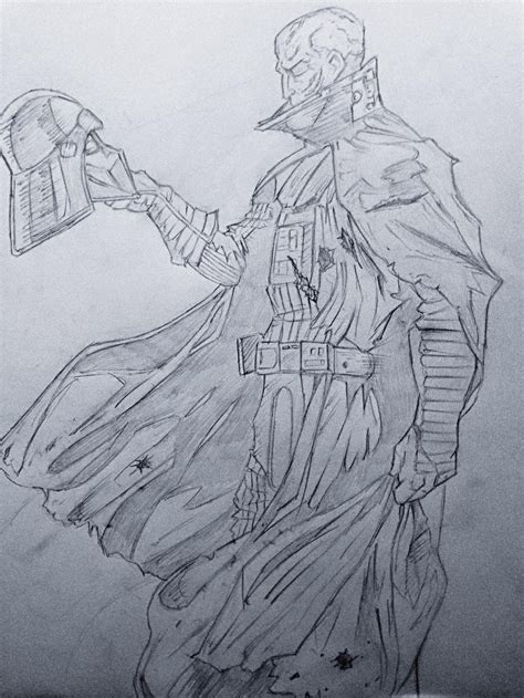 Darth vader sketch by DiegoE05 on DeviantArt