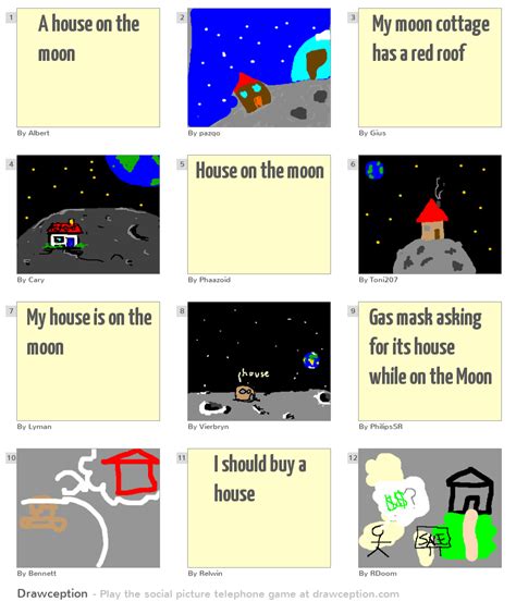 A house on the moon - Drawception