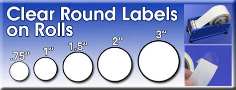 Clear Round Labels