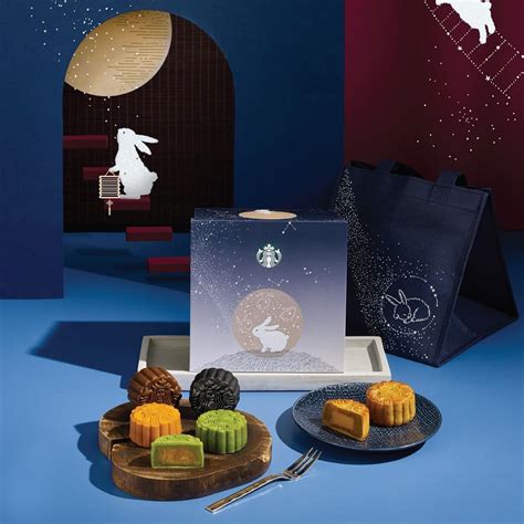 Starbucks Mooncake Gift Box, Food & Drinks, Other Food & Drinks on Carousell