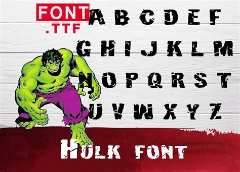 Hulk clipart font Superhero font svg Hulk font svg Hulk alphabet letters svg Hulk vector font ...