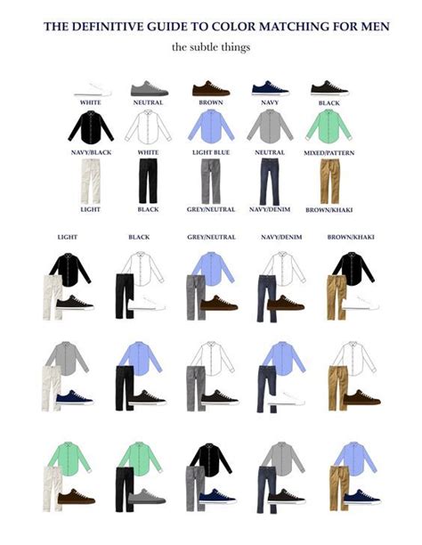 Formulae to match combination for Men's Attire | Business casual attire ...