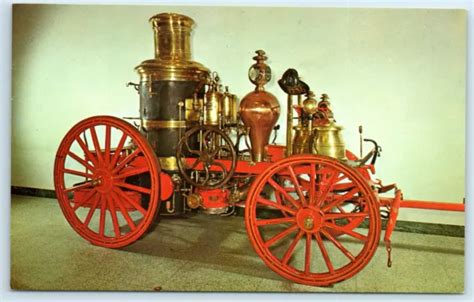 POSTCARD HORSE DRAWN Fire Engine Museum Drake Well Park, Titusville PA ...
